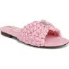 Sam Edelman Bridget Slide Sandal Pink Rose Ribbon In Pink Rose