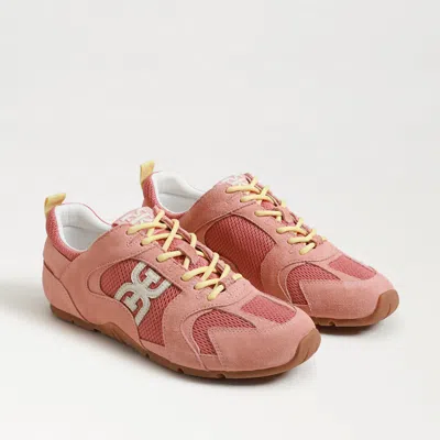 Sam Edelman Brookyln Lace Up Sneaker Sienna Pink Multi Mesh