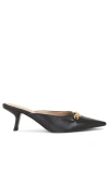 Sam Edelman Brynne Kitten Heel Mule Black Leather In 블랙 멀티