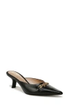 Sam Edelman Brynne Kitten Heel Mule Black Leather