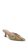 Sam Edelman Brynne Kitten Heel Mule Golden Tan Leather In Golden Tan