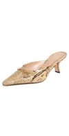 Sam Edelman Brynne Kitten Heel Mule Golden Tan Leather In Golden Tan