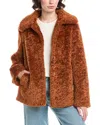 Sam Edelman Butter Teddy Jacket In Brown