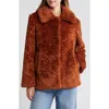 Sam Edelman Butter Teddy Jacket In Cognac