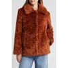 Sam Edelman Butter Teddy Jacket In Cognac