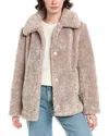 Sam Edelman Butter Teddy Jacket In Gray