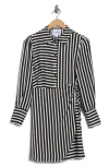 Sam Edelman Cabana Stripe Shirtdress In Black