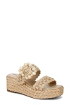 SAM EDELMAN CADANCE ESPDARILLE PLATFORM WEDGE SLIDE SANDAL