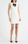 Sam Edelman Cady Bow Sleeveless Minidress In White