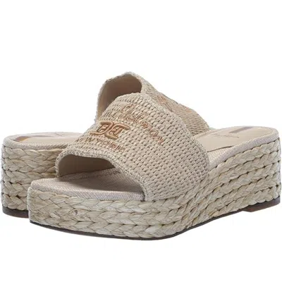 Sam Edelman Camila J0291m2251 Sandal Women Beige Wedge Heel Slip-on Htat1015 In Multi