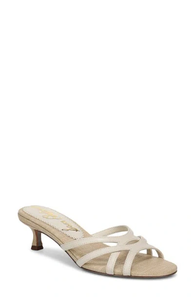 Sam Edelman Camille Kitten Heel Sandal In White