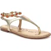 Sam Edelman Canna Ankle Strap Sandal In Gold