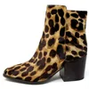 Sam Edelman Cari Ankle Bootie In Leopard In Brown