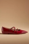 Sam Edelman Cass Mary Jane Flats In Red