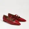Sam Edelman Cass Mary Jane Flats In Red