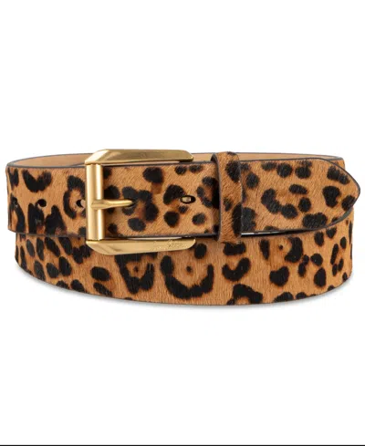 Sam Edelman Casual Animal Print Belt In Leopard