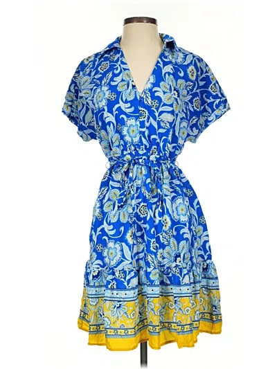 Pre-owned Sam Edelman Casual Dress In Blue