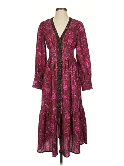 Pre-owned Sam Edelman Casual Dress In Burgundy