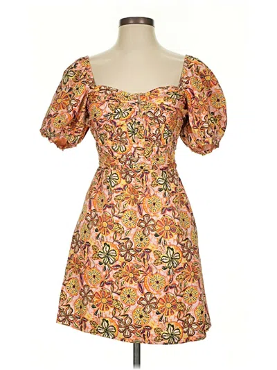 Pre-owned Sam Edelman Casual Dress In Orange