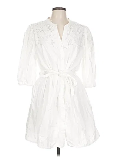 Pre-owned Sam Edelman Casual Dress In White