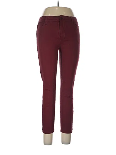 Pre-owned Sam Edelman Casual Pants In Burgundy