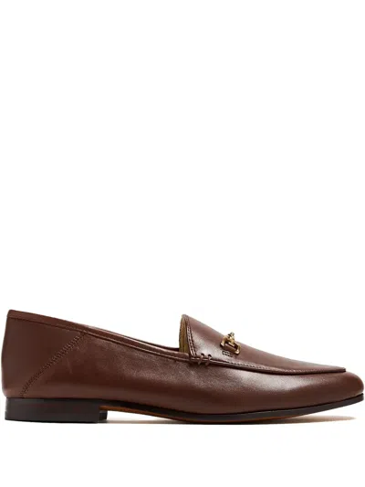 SAM EDELMAN CHAIN-DETAIL LEATHER LOAFERS