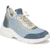 Sam Edelman Chelsie Knit Sneaker In Summer Sky/blue Mist