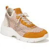 Sam Edelman Chelsie Knit Sneaker In Washed Daisy/dark Sunflower