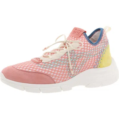 Sam Edelman Chelsie Womens Mixed Media Suede Trim Casual And Fashion Sneakers In Multi