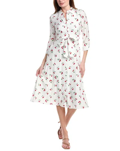 Sam Edelman Cherry Print Shirtdress In White