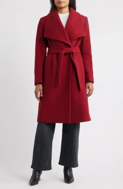 Sam Edelman Chevron Pattern Tie Waist Coat In Red