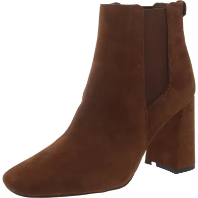 Sam Edelman Chiara Womens Block Heel Suede Chelsea Boots In Multi