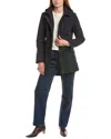 Sam Edelman Cinched Waist Softshell Coat In Green