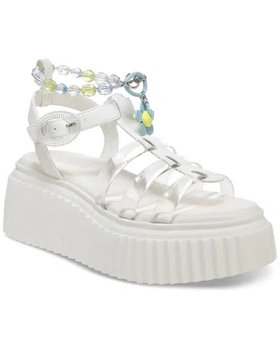 Sam Edelman Circus By  Ester Sandals Womens Us Bright White Platform Zogg2778