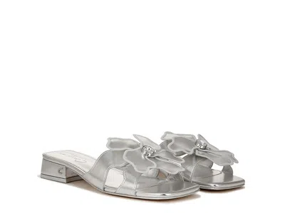 Sam Edelman Circus Ny By  Jolie Sandal Women's Silver Square Toe Slip-on Ver220