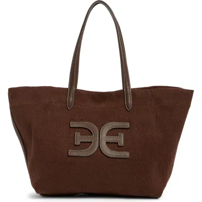 Sam Edelman Claire Classic Logo Tote In Brown