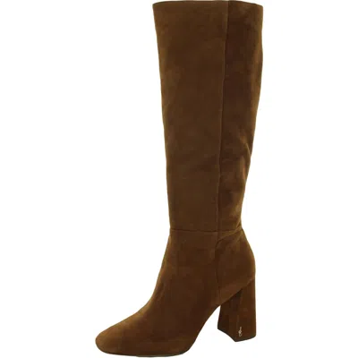 Sam Edelman Clarem Womens Zipper Tall Knee-high Boots In Brown