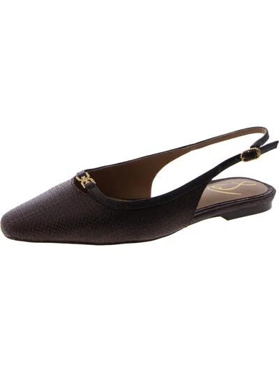 Sam Edelman Cleo Womens Ankle Strap Square Toe Slingbacks In Multi