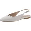 Sam Edelman Cleo Womens Ankle Strap Square Toe Slingbacks In Metallic