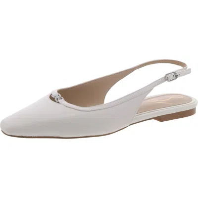 Sam Edelman Cleo Womens Ankle Strap Square Toe Slingbacks In Metallic
