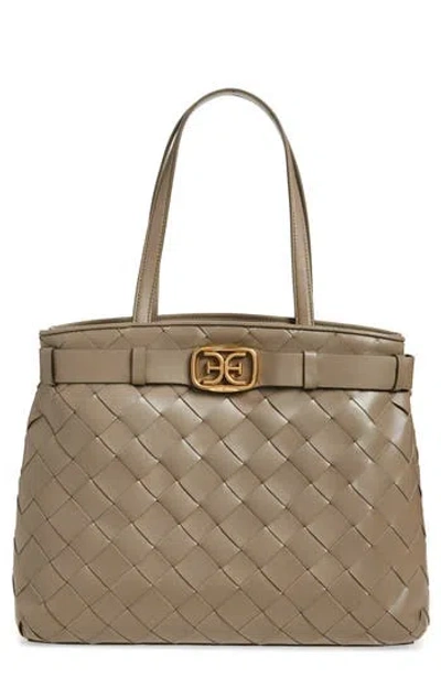 Sam Edelman Cleo Woven Leather Tote In Brown