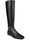 Sam Edelman Clive Womens Leather Square Toe Knee-high Boots In Black