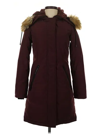 Pre-owned Sam Edelman Coat In Burgundy