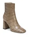 Sam Edelman Codie Boots Women's Brown Leather Block Heel Ankle Bootie Jobb1201 In Brown