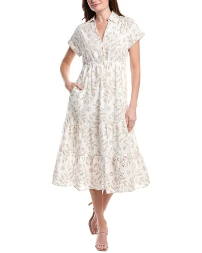 Sam Edelman Collar Eyelet Maxi Dress In White