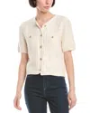 Sam Edelman Colleen Short-sleeve Cardigan Sweater