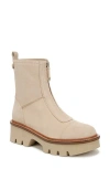 Sam Edelman Cooper Womens Leather Lugged Sole Chelsea Boots In Oat