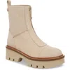 Sam Edelman Cooper Womens Leather Lugged Sole Chelsea Boots In Beige