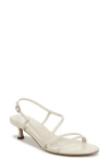 Sam Edelman Cora Slingback Kitten Heel Sandal In White