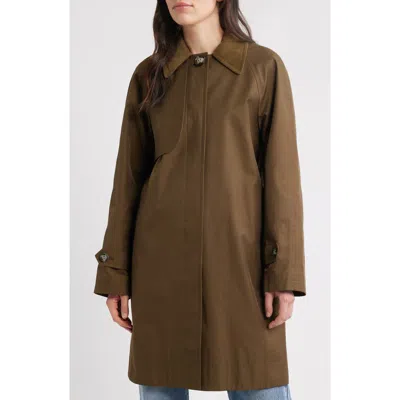 Sam Edelman Corduroy Collar Raincoat
